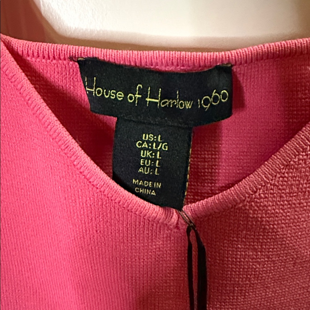 House of Harlow 1960 Two-Piece Hot Pink Compression Set - Picture 8 of 12